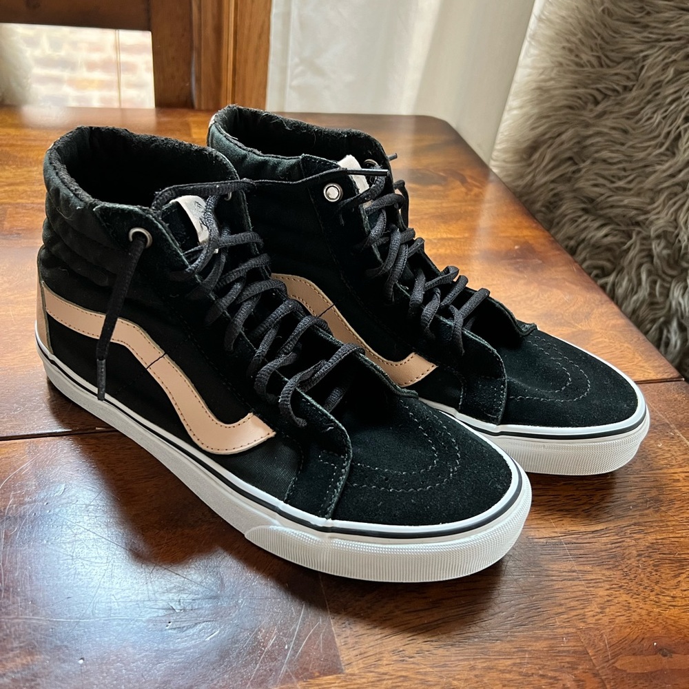 Vans SK8-Hi Reissue (Veggie Tan and Black) 8 Mens/9.5 Women’s) high tops